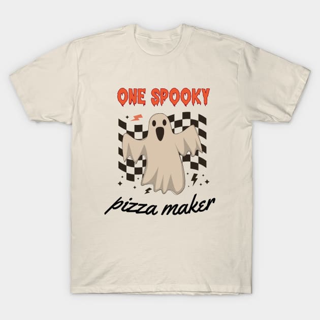 Pizza Maker - Spooky Halloween Design T-Shirt by best-vibes-only